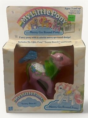 Vintage 1980’s My Little Pony G1 "Sunny Bunch" Merry Go Round Pony Rare NIB MLP